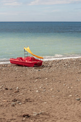 Tretboot mit Rutsche