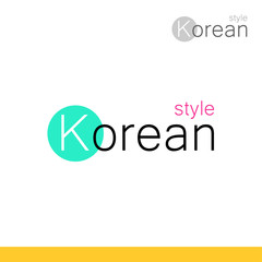 Modern style Logotype for Business in Korea with Creative Concept.