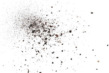 Obraz premium pile dust dirt isolated on white background, with clipping path