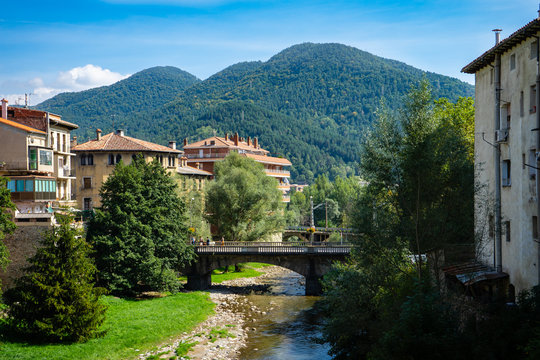 Ripoll town in Catalonia, Spain.