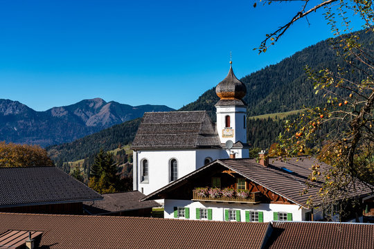 Deutschland - Bayern - Garmisch - Kirche in Wamberg