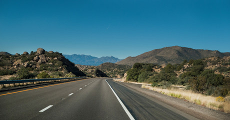 Lonesome road in eastern Arizona