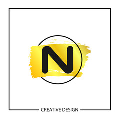 Initial Letter N Logo Template Vector Design