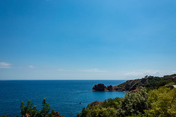Seacoast of the Esterel Natural Park in French Riviera