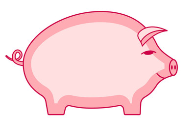 Cartoon pig illustration