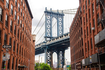 Obraz premium Manhattan Bridge w Nowym Jorku