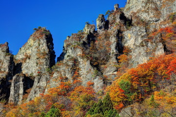 錦秋の妙義山