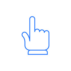Obraz premium Hand clicking vector icon