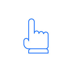 Hand clicking vector icon