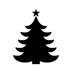 Fototapeta premium Christmas tree graphic art design. New Year fir tree. Vector and illustration