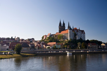 Obraz premium Meissen with Elbe river, Saxony