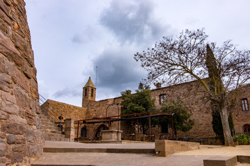 Historical Castle of Cardona in Barcelona, Catalonia.