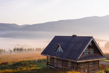 Cottage over the mist