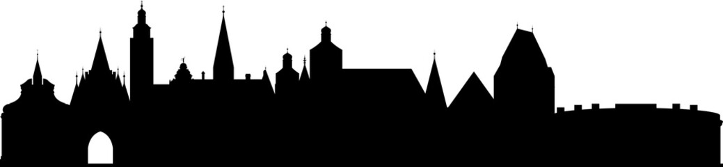 Ingolstadt skyline schwarz // Vektor