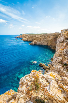 Cova de Sa Merda Cave in Minorca, Spain.