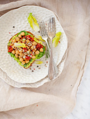 chickpea vegan sandwich