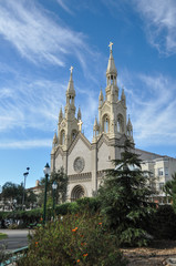 Fototapeta na wymiar Sainta Peter and Paul church in San Francisco