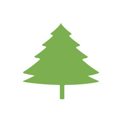 Green Christmas tree icon design. vector illustration
