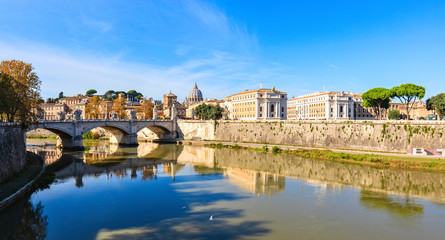 Fototapeta na wymiar Saint Peter landscape - Rome