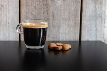 Dutch kruidnootjes for the Sinterklaas celebration with a cup of coffee
