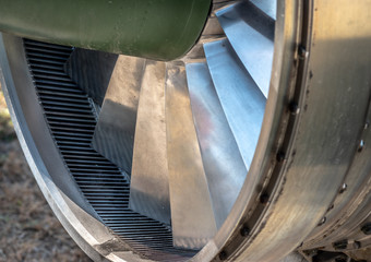 jet engine of an fighter plane
