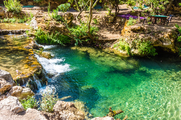 Clear water in the river of Talassemtane National Park, Morocco