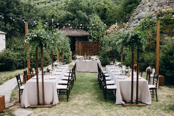 Wedding table decoration
