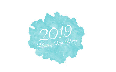2019 Happy New Year Greeting Card