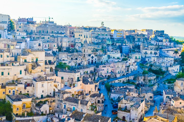 The Sassi di Matera, beautiful ancient stone town in Basilicata, southern Italy