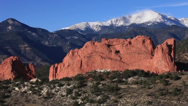 Rock formations in mountains
