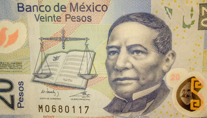 billete de 20 pesos mexicanos