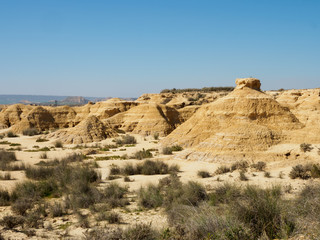 Fototapeta na wymiar Bardenas Reales semi-desert in Spain