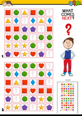 fill the pattern educational activity for children