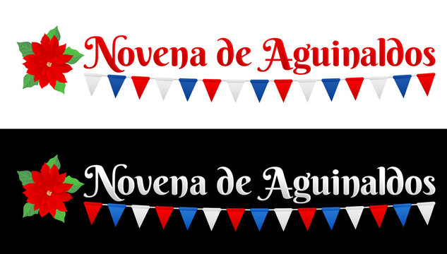 Novena de aguinaldos, Ninth of Bonuses Spanish text, Christmas tradition in Colombia and Latin american