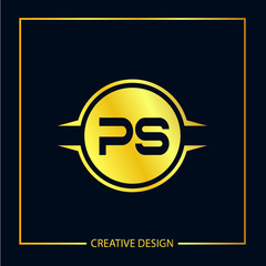 Initial Letter PS Logo Template Vector Design