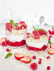 raspberry chia pudding