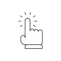 Hand clicking icon