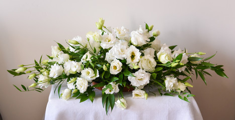floral arrangement for interior decoration, table setting for a wedding or to create a home cosiness. use as background