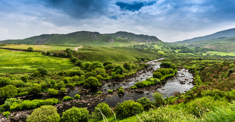 The world famous Ring of Kerry is a 'must do' scenic tourist drive or cycle in County Kerry, in the south west of Ireland. Very foggy but still beutiful. Wild Atlantic Way