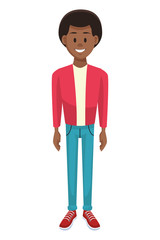 Man smiling cartoon avatar