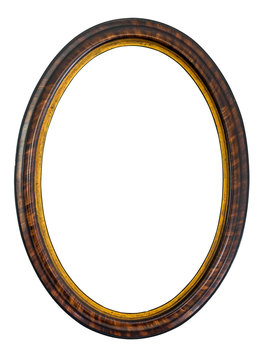 Oval Wooden Decorative Picture Frame