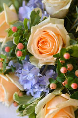 floral arrangement for interior decoration, table setting for a wedding or to create a home cosiness. use as background