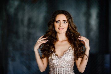 Fototapeta premium Beautiful young girl with gorgeous hair.