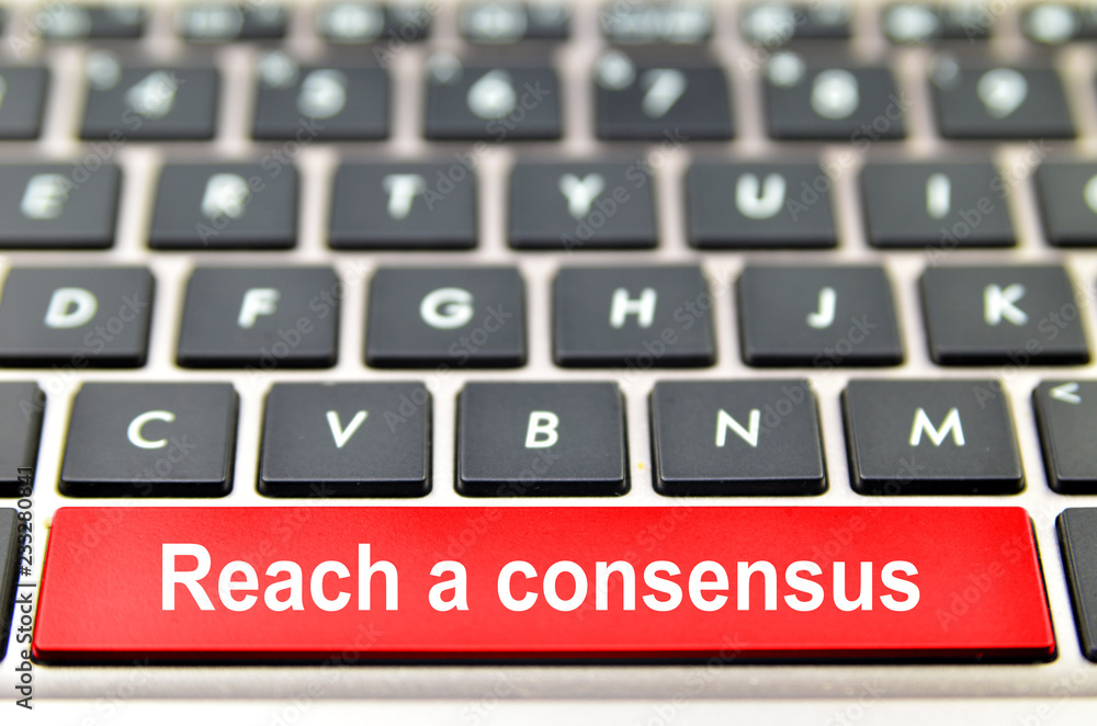 Poster reach a consensus word on computer space bar