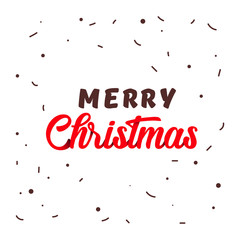 Simple vector Merry Christmas Origami lettering