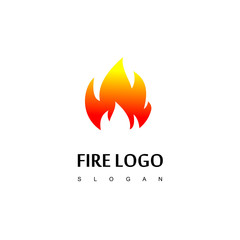Fire Logo Design Vector