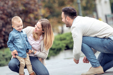 Fototapeta premium Happy loving family