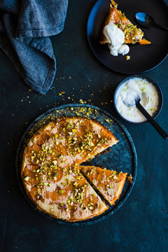 Apricot and olive oil cake