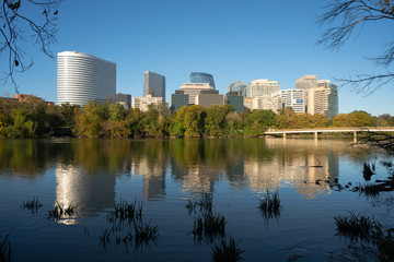 Downtown Alexandria Virginia Buildings Reflected in the Potomac River