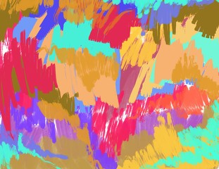 bold brushstrokes Abstract background in bright colors